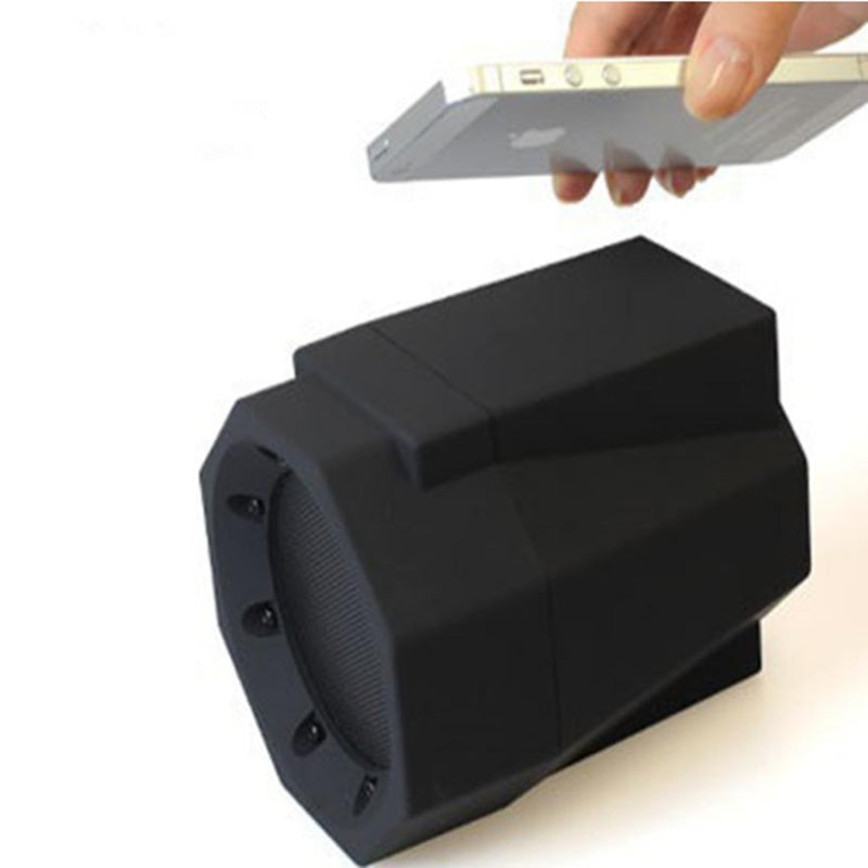 Overview: When in standby or power-on mode, place the device with the external speaker such as a smartphone in the correct direction, and activate the product function while the external speaker or audio is playing. The mini-stereo can be powered by a lit