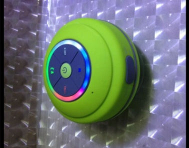 Overview: 1.supports Bluetooth wireless transmission 2.Built-in microphone to enjoy your hands-free calling 3.using high-quality audio decoder chip allowing you to experience the perfect sound quality 4.unique waterproof design, can be used in the bathroo
