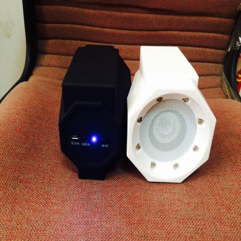 Overview: When in standby or power-on mode, place the device with the external speaker such as a smartphone in the correct direction, and activate the product function while the external speaker or audio is playing. The mini-stereo can be powered by a lit