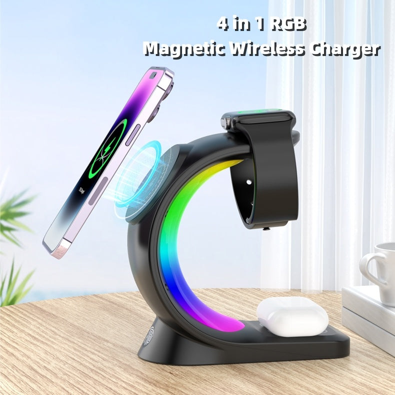4 In 1 Magnetic Wireless Charger | Fast & Convenient Charging
