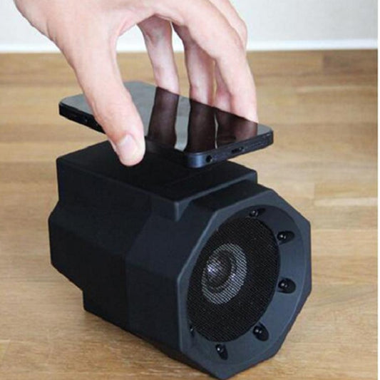 Overview: When in standby or power-on mode, place the device with the external speaker such as a smartphone in the correct direction, and activate the product function while the external speaker or audio is playing. The mini-stereo can be powered by a lit
