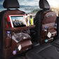 Multifunctional Car Storage Hanging Bag | Leather Car Organizer with Trash Bin