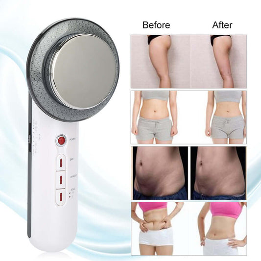 Overview: EMS + Infrared + Ultrasonic The ultrasonic wave massage can burst the fat and tighten your skin with no rebounce. The infrared ray can restore the elasticity and active the cells more thoroughly. 5 Modes of EMS (Tapping, Massage, Knead, Scrappin