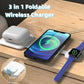3 In 1 Magnetic Foldable Wireless Charging Station | Fast Charge