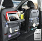 Multifunctional Car Storage Hanging Bag | Leather Car Organizer with Trash Bin