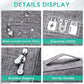 【DIY COMPARTMENT】- - There are three removable padded dividers with velcro in the bottom of the cable case, you can DIY them to separate the one bottom space into several compartments, fitting accessories of different sizes, and keeping all your electroni