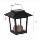 Retro Outdoor Decoration Electronic Hanging Lamp Garden Courtyard LED Portable Candle Solar Lanterns